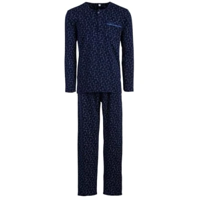 Abbildung von Lucky Schlafanzug Thermo Pyjama Set Langarm Cross over