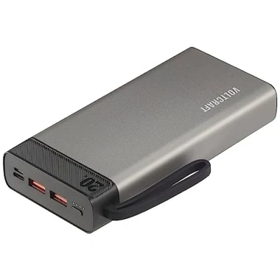 Abbildung von VOLTCRAFT PB 20 PD3.0 Powerbank 20000 mAh Power Delivery 3.0 LiPo Grau Schwarz Statusanzeige