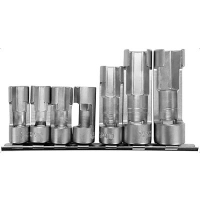 Abbildung von YATO YT 17508 Steckschlüsseleinsatz Set 7 Chrom Vanadium Stahl 1/2, 3/8