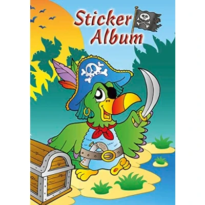 Abbildung von AVERY Zweckform 57799 Stickeralbum Pirat mit 16 leeren Seiten (A5 Stickerbuch für Kinder, Jungen, Album zum Sammeln, Piraten Sticker Sammelalbum, Silikonpapier blanko, Kindergeburtstag, Mitbringsel)