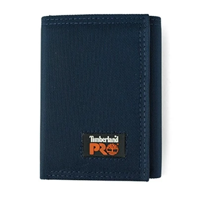 Abbildung von Timberland PRO Herren Cordura Nylon RFID Trifold Wallet With ID Window Geldbörse, Navy, Einheitsgröße