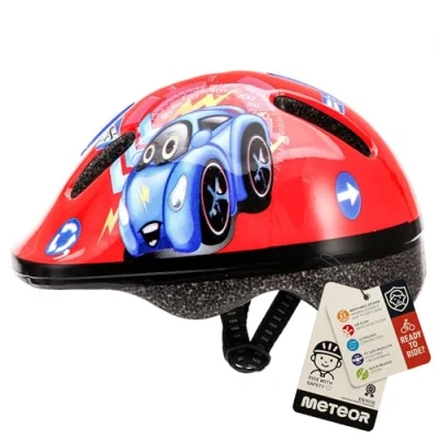 Abbildung von meteor® Fahrradhelm MV6 Kinder &amp; Jugendhelme: Radhelm für Radfahrer Radsport; Hoverboard, Inline Skate, BMX Fahrrad, Scooter. Entwickelt die Sicherheit der jüngsten Benutzer