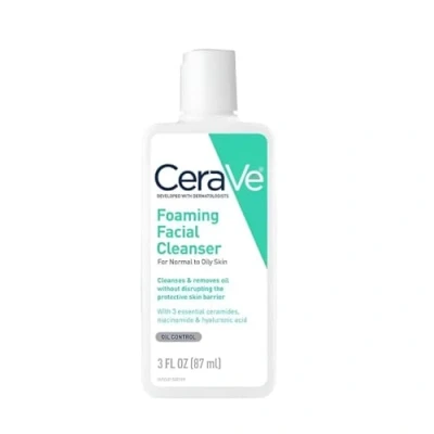 Abbildung von CeraVe Facial Cleanser, Foaming 3 Ounce by