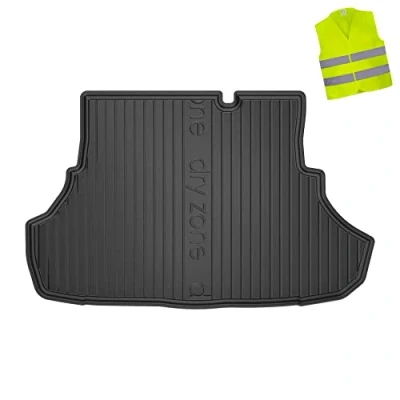 Abbildung von FROGUM DryZone Gummimatte Ganzjährige Praktische Auto Kofferraummatte Kofferraumwanne passend für Mitsubishi Lancer VIII 2007 2016 Hohe Kante Robust und langlebig
