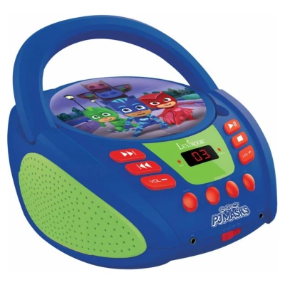 Abbildung von Lexibook PJMAsks Boombox CD Player, AUX Eingangsbuchse, AC Betrieb oder Batterie, Blau/Schwarz, RCD108PJM_10