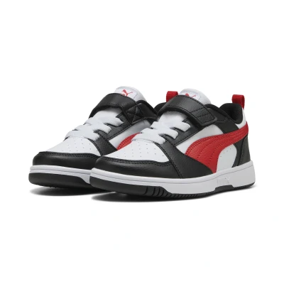 Abbildung von PUMA Rebound V6 Lo Sneakers Kinder White For All Time Red Black