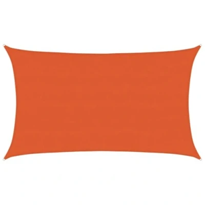 Abbildung von vidaXL Sonnensegel, UV Schutz Sonnenschutz für Terrasse Balkon Garten, Windschutz Wetterschutz Rechteckig, Sonnendach, 160g/m² Orange 5x8m HDPE