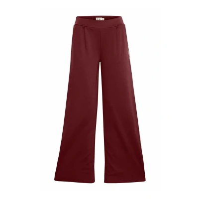 Abbildung von ICHI KATE PIP WIDE Jogginghose, Damen, Größe: Large, Port royale
