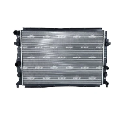 Abbildung von NRF 58398A Kühler, Motorkühlung Aluminium 650 438 23 Kühlrippen mechanisch gefügt VOLKSWAGEN: Golf 7 Schrägheck, Variant, Sportsvan