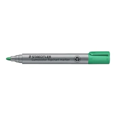 Abbildung von STAEDTLER 356 5Lumocolor Flipchartmarker Rundspitze, 2 mm, 10 Stück, grün