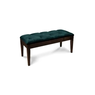 Abbildung von SOFTO Sitzbank Tara Esszimmer Bank Flur Holzbank Polsterbank Esszimmerbank Hall Bench Boucle Dunkelgrün