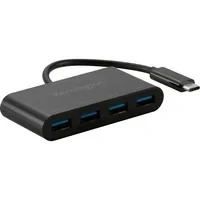 Abbildung von Kensington CH1200 USB C 4 Port Hub 10Gbps, Hochgeschwindigkeits Splitter mit 10 Gbps zum Anschluss von bis zu A Geräten an einen Port, K33616WW