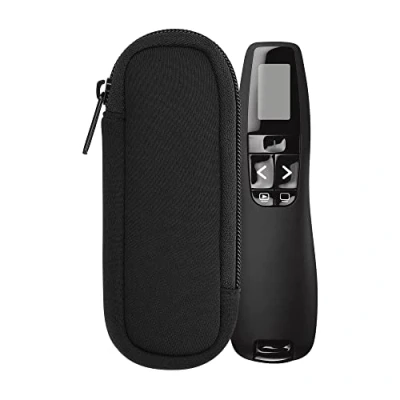 Abbildung von kwmobile Tasche für Universal Laser Pointer Neopren Hülle Laserpointer in Schwarz Case mit Reißverschluss 14,5 x 5 cm Innenmaße