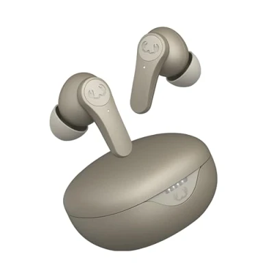 Abbildung von Fresh &#039;n Rebel Twins Rise, kabellose In Ear Bluetooth Kopfhörer mit Geräuschunterdrückung, Ambient Modus, Multipoint Bluetooth, Sensorik, spritzwassergeschützt, 30 h Spielzeit (Silky Sand)