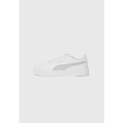 Abbildung von Puma Carina 3.0 Day Night Sneakers Damen Schuhe Mit Plain White/Silver Größe: 37
