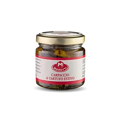 Abbildung von Moretti® Frisches Sommertrüffel Carpaccio Geschnittener schwarzer Trüffel In Öl verpackt im Glas 80g (3)