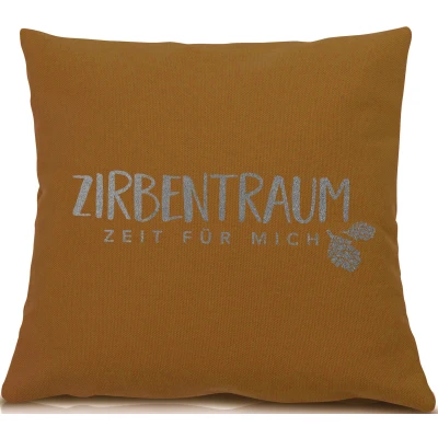 Abbildung von herbalind Zirbenkissen &quot;Zirbentraum in Violett/Roségold 40x40 mit Reißverschluss Gefüllt&quot;, (1 tlg.), hochwertigen Zirbenholzflocken 100% Baumwolle Made Germany