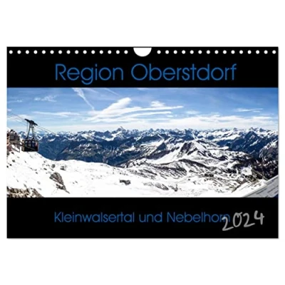 Abbildung von Region Oberstdorf Kleinwalsertal und Nebelhorn (Wandkalender 2024 DIN A4 quer), CALVENDO Monatskalender: Wander Kletterregion Berge mit allen Schwierigkeitsgraden (CALVENDO Natur)