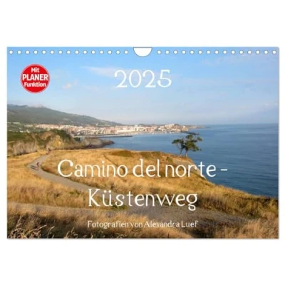 Abbildung von Camino del norte Küstenweg (Wandkalender 2025 DIN A4 quer), CALVENDO Monatskalender