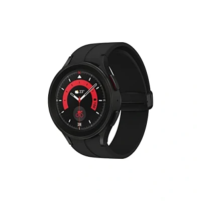 Abbildung von Samsung Galaxy Watch5 Pro Smartwatch, Gesundheits Tracker, Sportuhr, Lange Akkulaufzeit, Bluetooth, 45 mm, Schwarz, Verlängerung 1 Jahr [Ausgeschlossen von Amazon] Version FR