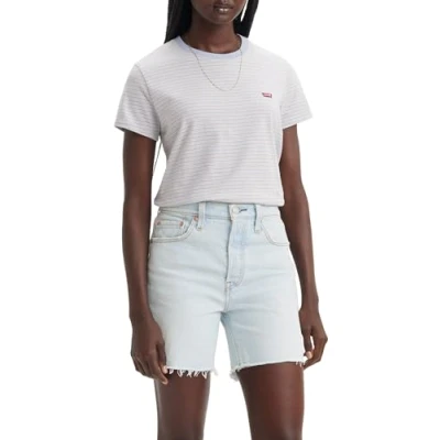 Abbildung von Levi&#039;s Perfect TEE Tshirt print, Damen, Größe: XXS, Collegiate stripe kentucky blue
