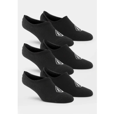 Abbildung von Volcom Stones NSHW 3 PACK Füßlinge, Herren, Größe: One Size, Black