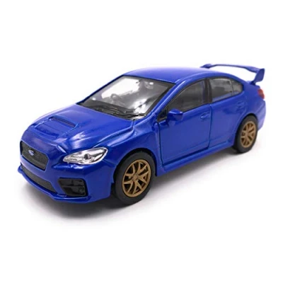 Abbildung von Onwomania Modellauto WRX STI Sportwagen Blau Auto Maßstab 1:34 39 (lizensiert)