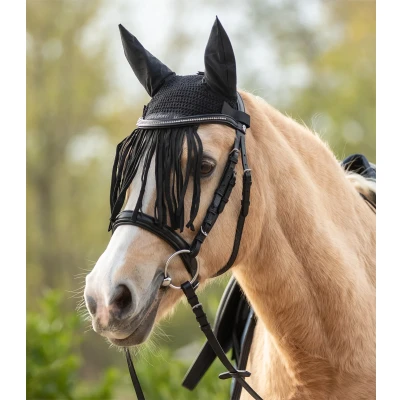 Abbildung von Waldhausen Fliegenohren mit Fransen Pony Schwarz