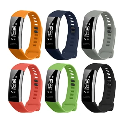 Abbildung von kwmobile 6X Sportarmband kompatibel mit Huawei Band 2 / Pro Armband Großes Set Smartwatch