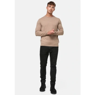 Abbildung von Indicode Jeans Gamal Strickpullover, Herren, Größe: XL, Beige mix