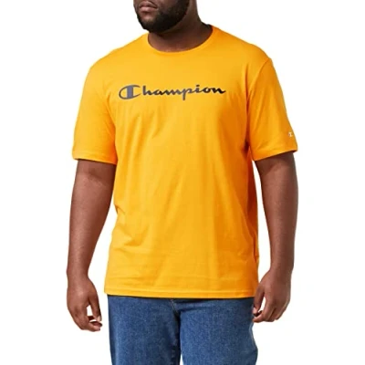 Abbildung von Champion Herren T Shirt American Classics Big Logo S s, Senfgelb,