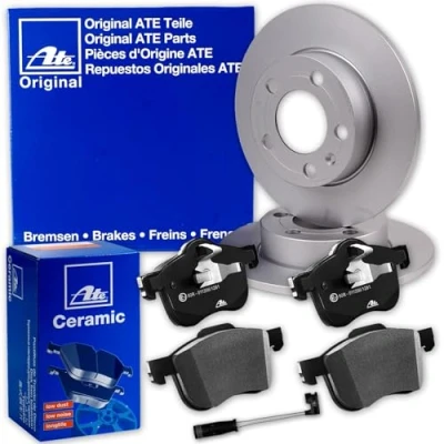 Abbildung von ATE Bremsscheiben + CERAMIC Beläge hinten für E KL. S210 T Model Kombi