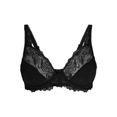 Abbildung von Hunkemöller Unwattierter Bügel BH Diva Schwarz