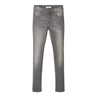 Abbildung von NAME IT Mädchen Skinny Fit Stretch Jeans in Denim grau