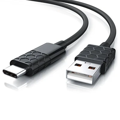 Abbildung von CSL 2m USB C Kabel, Ladekabel, Datenkabel 2.0, Kabel Typ C, Kompatibel mit Samsung Galaxy S23 S22 MacBook etc.