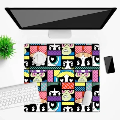 Abbildung von Ert Group The Powerpuff Girls Schreibtischunterlage, Motiv: 027, mehrfarbig, rutschfest, 50 x 45 cm