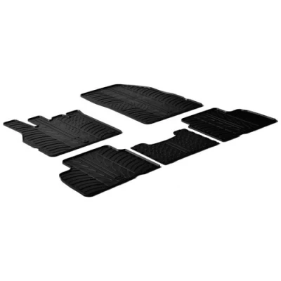 Abbildung von Gledring 0049 Fußmattensatz Gummi vorne und hinten 5 schwarz 750mm 550mm RENAULT: SCENIC 3