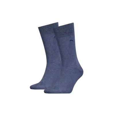 Abbildung von Puma 2ER PACK Classic LOGO Einfarbig Socken, Größe: 43 46, Blau