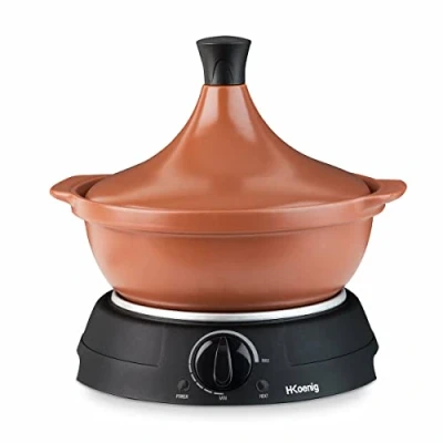 Abbildung von Elektrische Tajine TAJ3 / 3 L Schmortopf Terrakotta Einstellbare Temperatur Kontrollleuchte