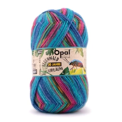Abbildung von Tutto Opal Sockengarn Regenwald XIV 4fach 9622 Zoey die Zuckerbäckerin