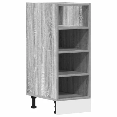Abbildung von vidaXL Unterschrank Grau Sonoma 30x44,5x81,5 cm Holzwerkstoff, Küchenschrank, Schrank Küche, Küchenmöbel, Küchenzeile