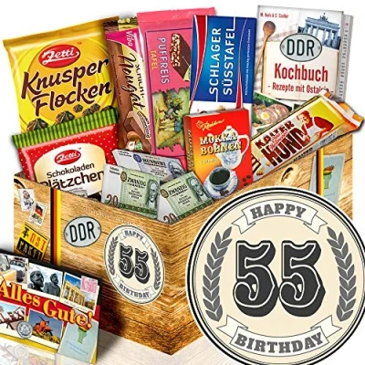 Abbildung von Geschenk zum 55. / Geschenkset DDR/Geschenke 55 Geburtstag Frau