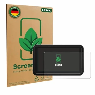 Abbildung von ScreenLeaf (2 Stück Schutzfolie für Atomos Shinobi 2 [nachhaltiger Displayschutz, Folie, transparent, kratzfest]