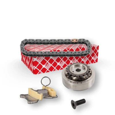 Abbildung von FEBI BILSTEIN 173663 Steuerkettensatz Simplex, Kette geschlossen VOLKSWAGEN: Polo V Schrägheck, Passat B6 Limousine, Golf 5 AUDI: TT Coupe