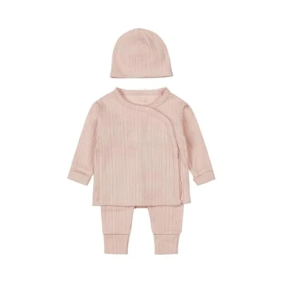 Abbildung von Dirkje Girls 2 PCE Babysuit + hat Organic Cotton Light Dusty pink Size 62