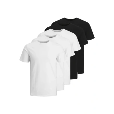 Abbildung von Jack &amp; Jones 5 PACK Tshirt basic, Herren, Größe: XL, Black/white