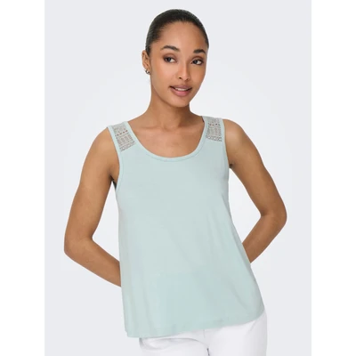 Abbildung von ONLY Onljojo Moster TANK Top, Damen, Größe: Small, Cloud blue