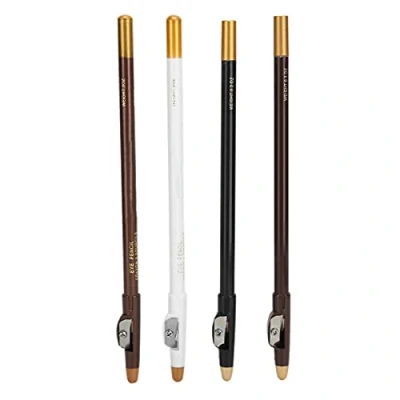 Abbildung von 4pcs Barber Pencil, Bart Filler Bürste, Hairline Pencil Friseurstift mit Spitzer Haaransatz Bartstift Haar Bartform Zubehör Füllen Sie den spärlichen Teil des Bartes