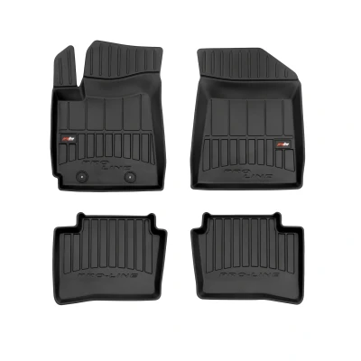 Abbildung von FROGUM proLine 3D 3D409712 Fußmattensatz Gummi vorne und hinten 4 schwarz Maßgefertigt HYUNDAI: i10 III Schrägheck