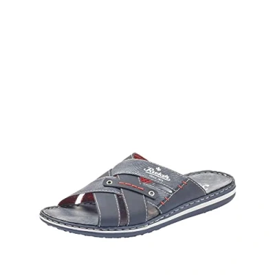 Abbildung von Rieker Pantolette flach, Herren, Größe: 41, Navy/jeans Schuhe